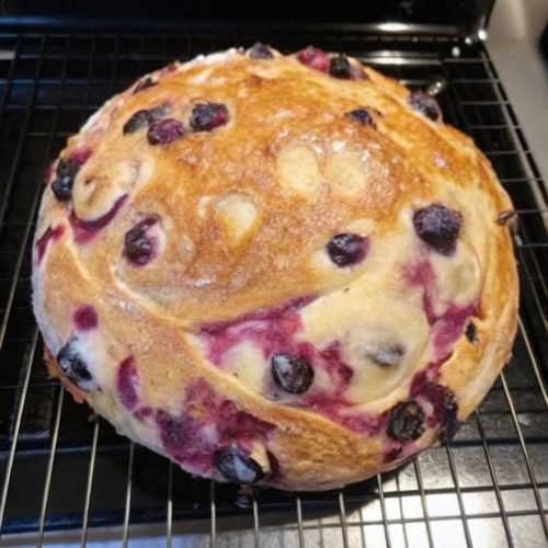 Blueberry Lemon Cream Cheese Sourdough Bread