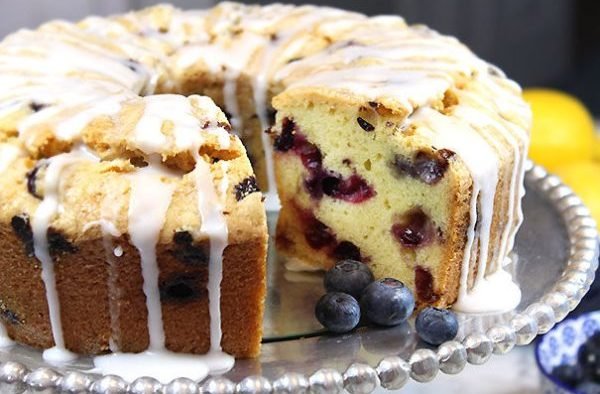 Blueberry Lemon pound cake