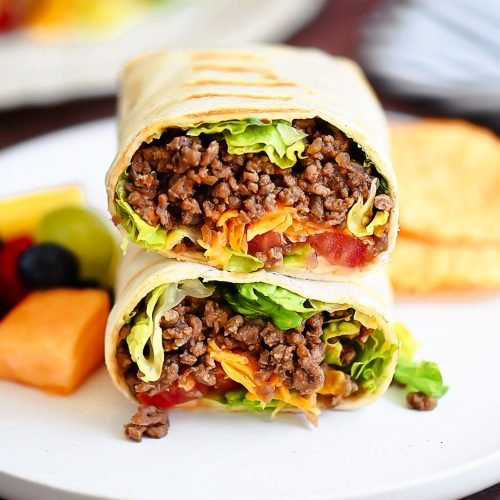 Ground Beef Tortilla Wraps