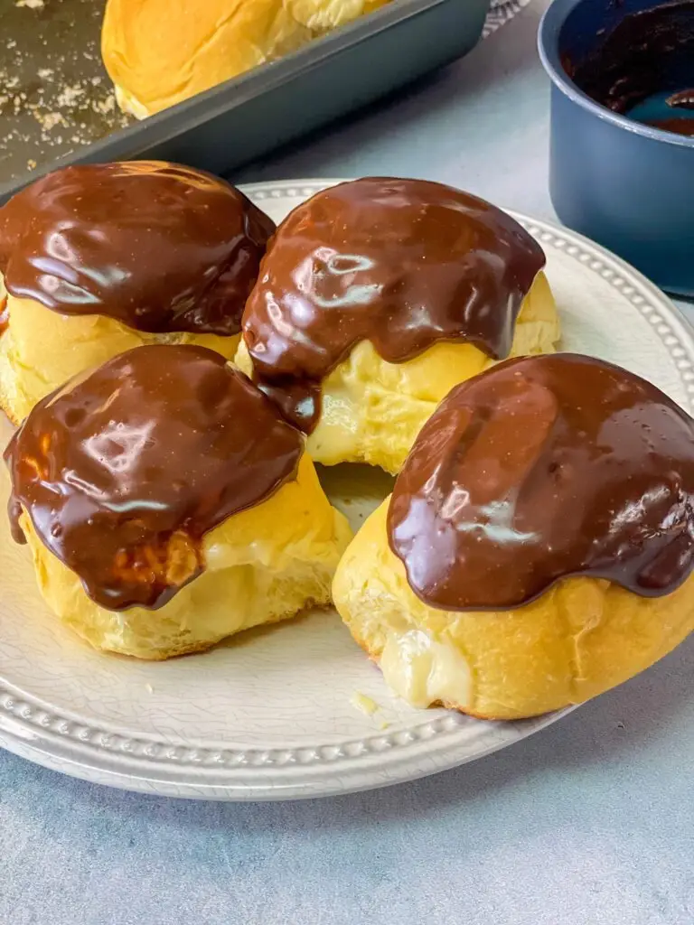 Sourdough Brioche Boston Cream Donuts