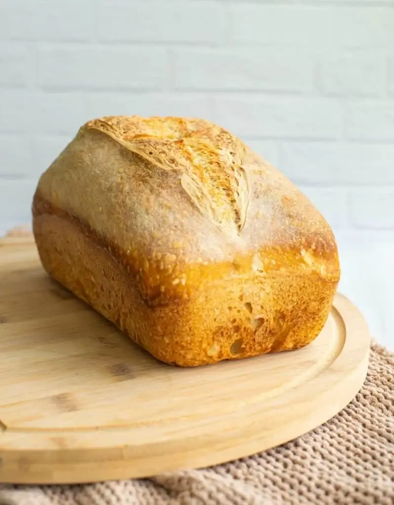 The Easy 2 Loaf Pan Sourdough Method